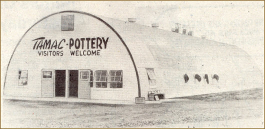 Drawing of the Perry Tamac Pottery Quonset Building