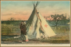 Ponca Indian Squaw and Papoose